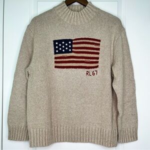 Ralph Lauren Blue Label American Flag Pullover